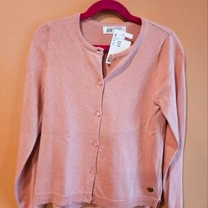 H&M Women's Pink Cardigan Sweater
